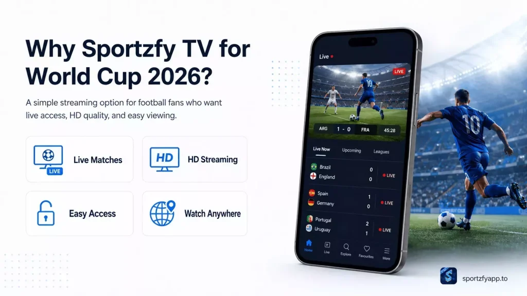 Sportzfy TV for World Cup