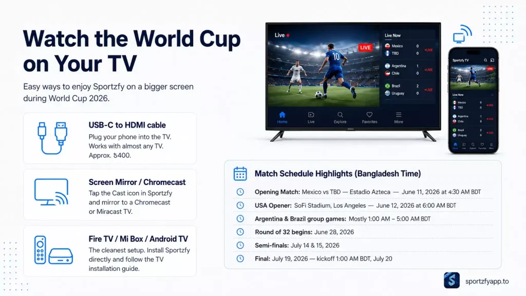 World Cup on Your TV